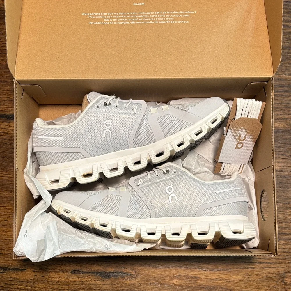 On Running Womens Cloud 6 Sneakers Glacier/White Size 9 - Picture 1 of 10